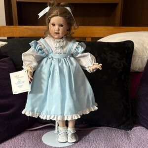 Melisa by Gorham Porcelain Doll in Blue Dress. Limited edition 504.